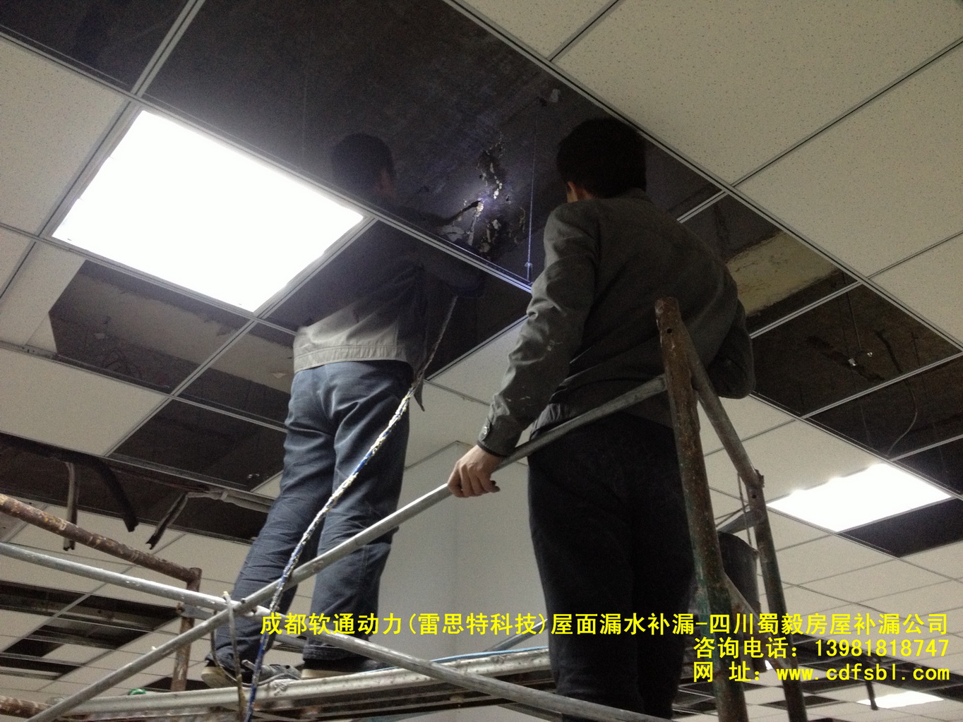 成都郫县现代工业港雷斯特科技(软通动力)屋面漏水补漏